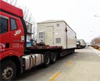 某公司定制的預制艙裝車發貨