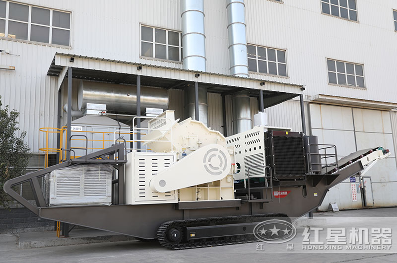 小型建筑垃圾制砂機(jī)設(shè)備，履帶式移動
